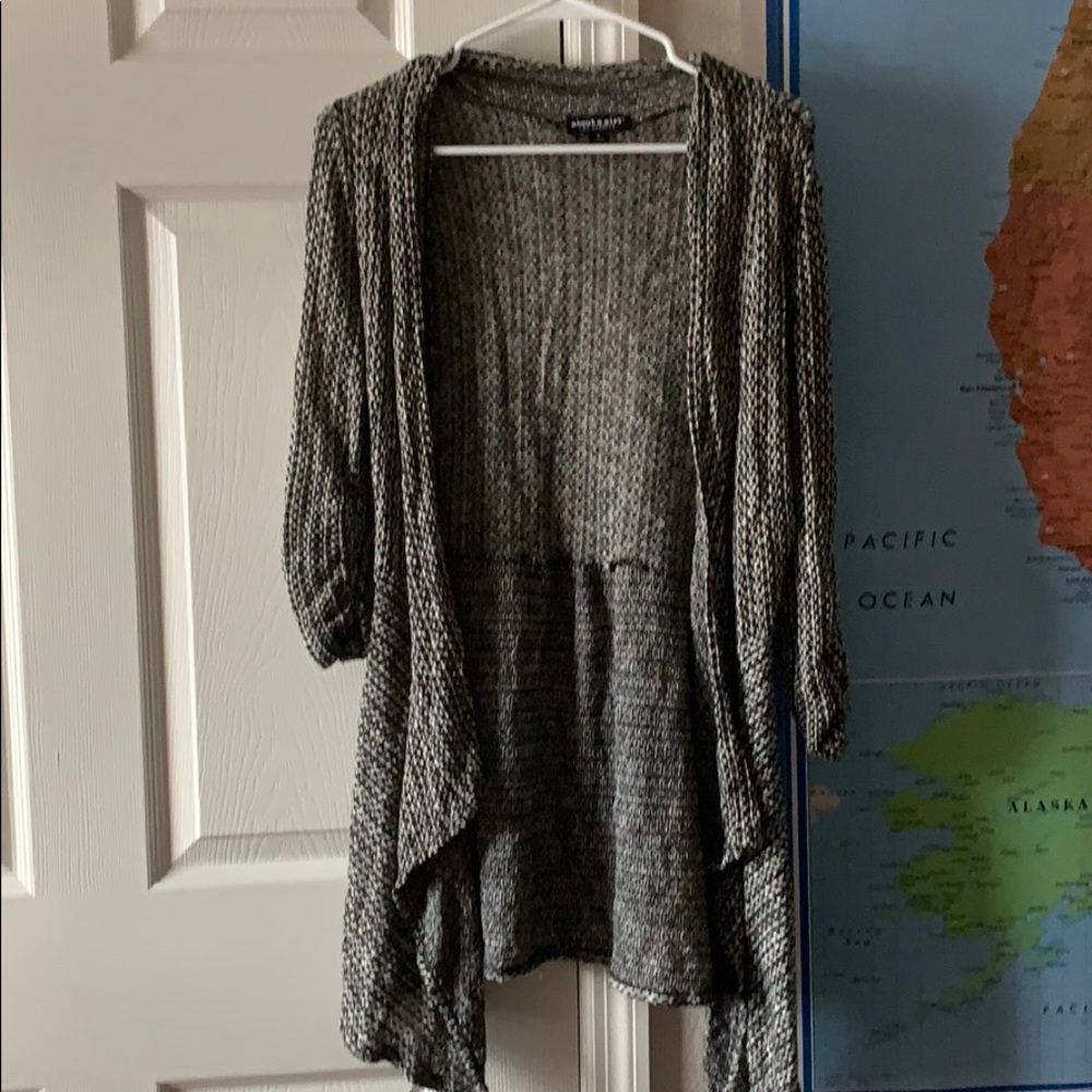 Black and white cardigan